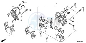 CBR600RRC drawing FRONT BRAKE CALIPER