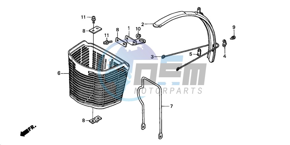 FRONT FENDER/FRONT BASKET