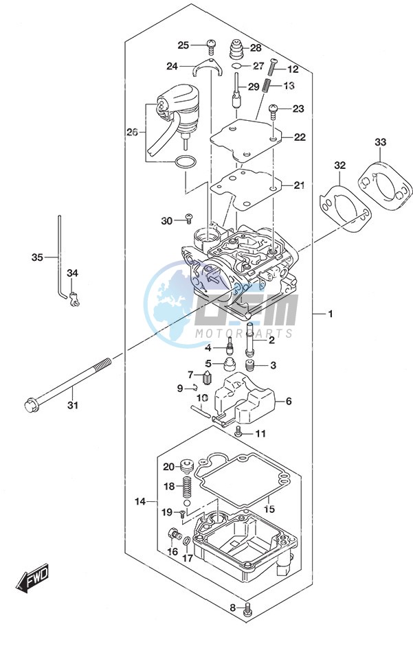 Carburetor w/Remote Control