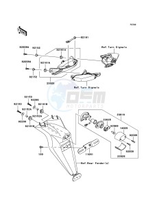 NINJA ZX-10R ZX1000D6F FR GB XX (EU ME A(FRICA) drawing Taillight(s)