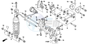 VFR800 drawing REAR CUSHION (VFR800A)