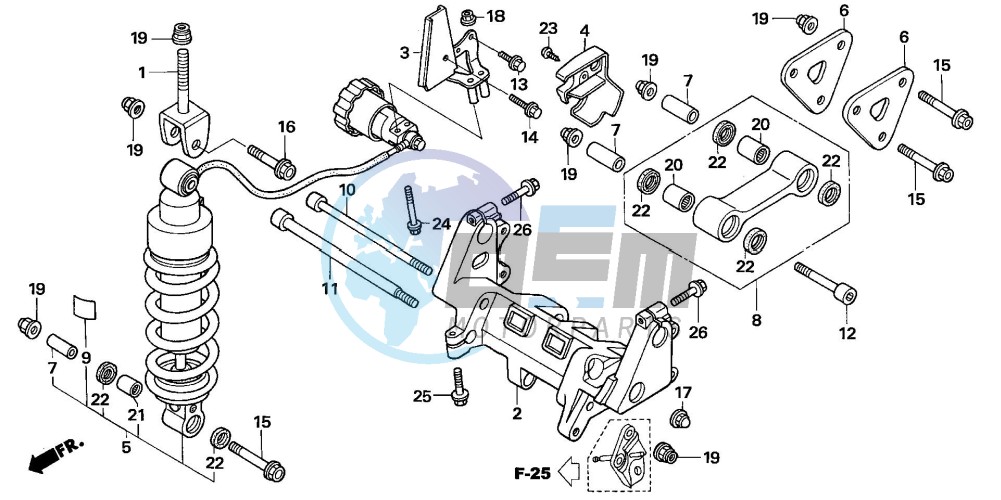 REAR CUSHION (VFR800A)