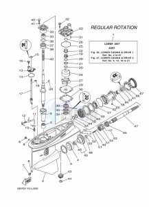 F115AETL drawing PROPELLER-HOUSING-AND-TRANSMISSION-1