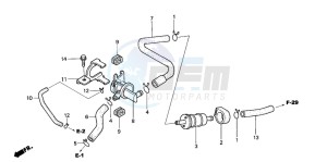 CBR125R drawing AIR INJECTION CONTROL VALVE