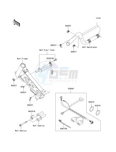 KLX 110 A (KLX110 MONSTER ENERGY) (A6F-A9FA) A9F drawing CHASSIS ELECTRICAL EQUIPMENT