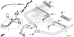 TRX420FM1E TRX420 Europe Direct - (ED) drawing PEDAL/STEP