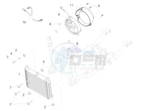 California 1400 Touring ABS USA-CND 1380 drawing Oil radiator