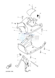 EW50N SLIDER (1S0B 1S0B) drawing STAND & FOOTREST