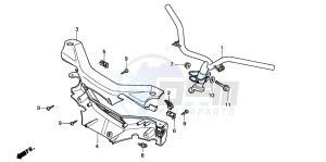 PK50M drawing HANDLE PIPE/HANDLE COVER