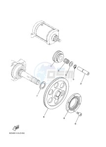 YFM450FWBD YFM45KPXJ KODIAK 450 EPS (BB51) drawing STARTER CLUTCH