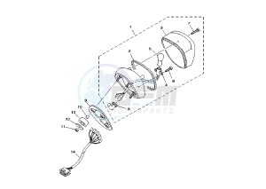 XVS A DRAG STAR CLASSIC 1100 drawing TAILLIGHT