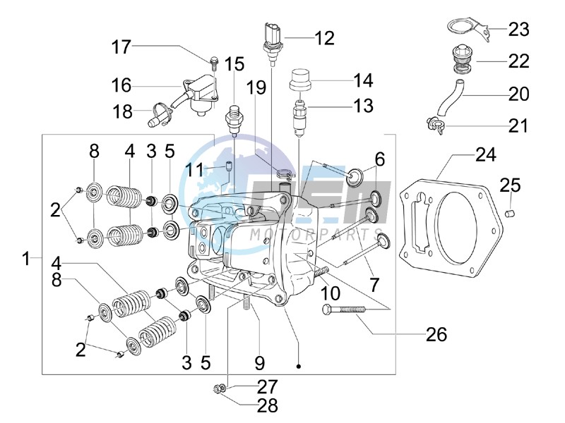 Cilinder head unit - Valve