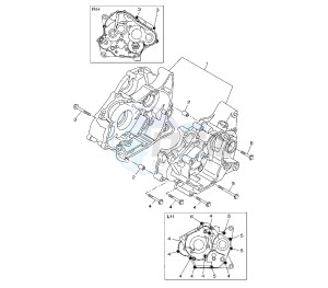 YZF R 125 drawing CRANKCASE