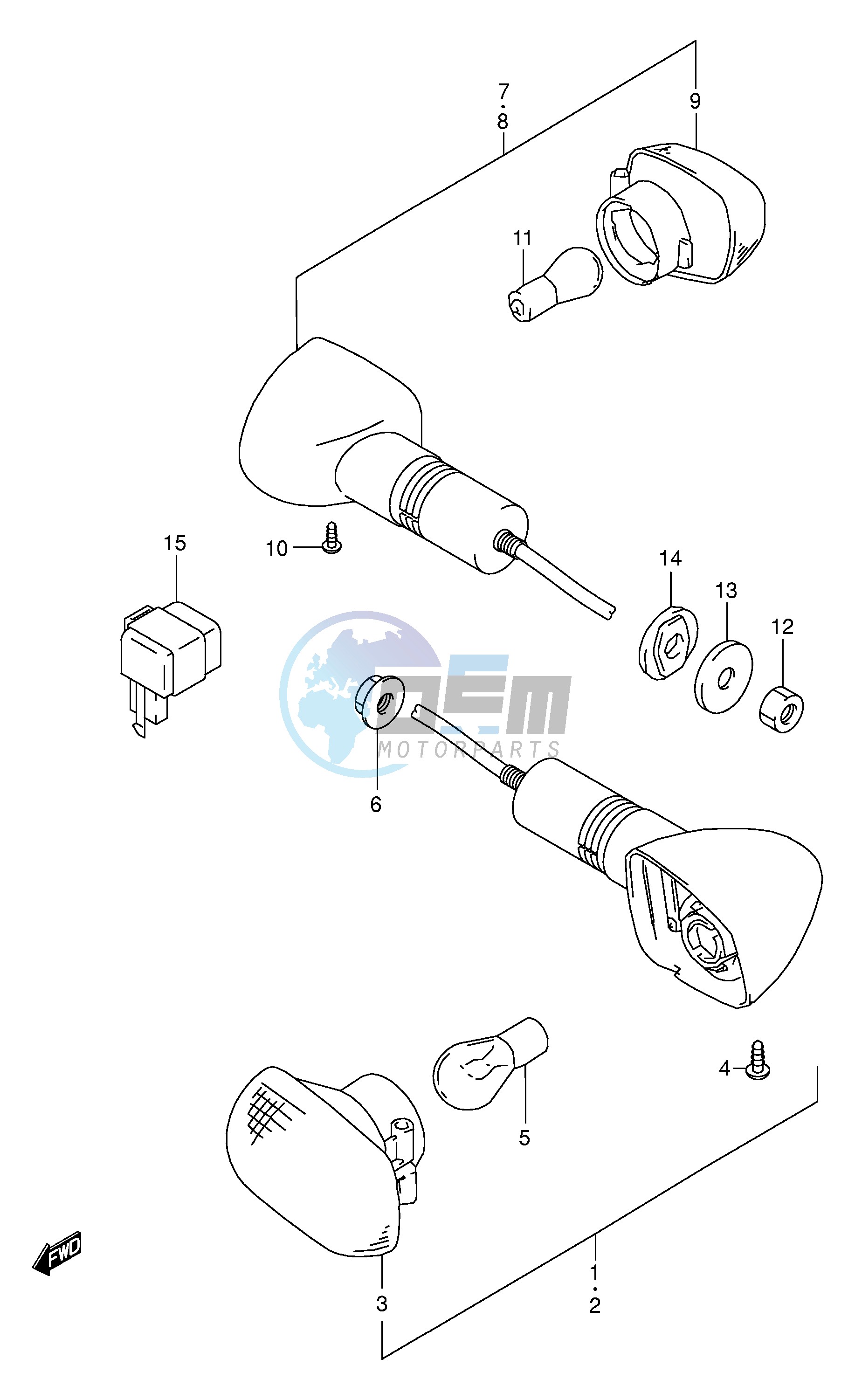 TURNSIGNAL LAMP (E24)