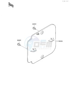 KX 250 D [KX250] (D2) [KX250] drawing NUMBER PLATE