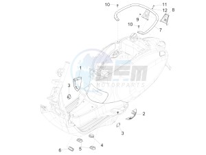 150 4T 3V ie Primavera (EMEA, LATAM) EQR) drawing Side cover - Spoiler