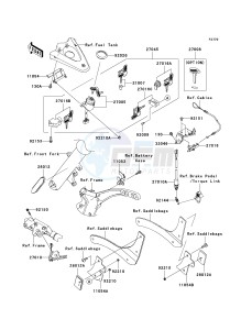 VN 2000 F [VULCAN 2000 CLASSIC LT] (6F-7F) F7F drawing IGNITION SWITCH_LOCKS_REFLECTORS