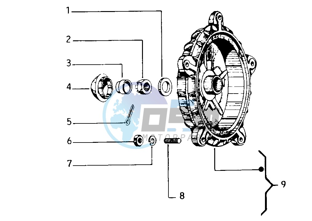 Rear brake drum