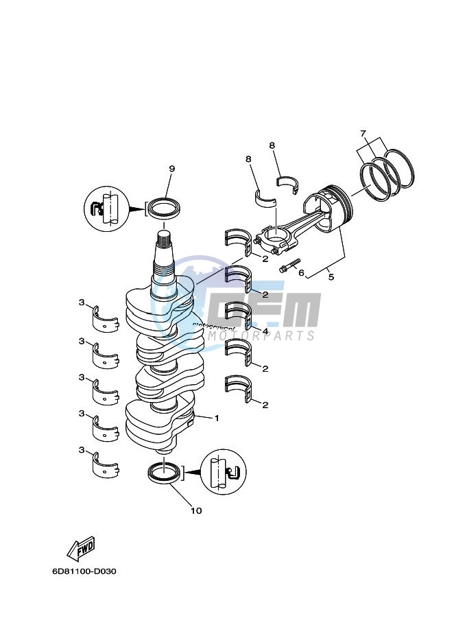 CRANKSHAFT--PISTON