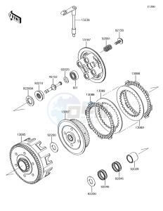 KX85 KX85CGF EU drawing Clutch