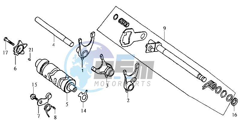 SHIFT AXLE