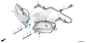 TRX420FA2E TRX420 ED drawing HEADLIGHT