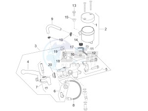 RSV4 1000 Racing Factory L.E. (EMEA) (EU, GB) drawing Front master cilinder