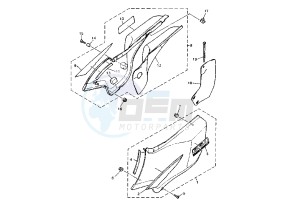 XT Z TENERE 660 drawing SIDE COVERS