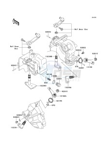 KAF 620 K [MULE 3010 TRANS4X4 HARDWOODS GREEN HD] (K1) K1 drawing GEAR CHANGE MECHANISM