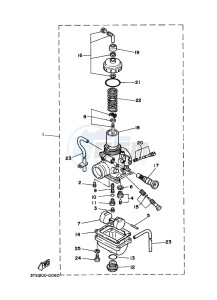 DT125 (3TTW) drawing CARBURETOR