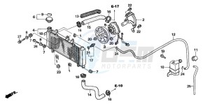 CBF600NA drawing RADIATOR (CBF600S6/SA6)