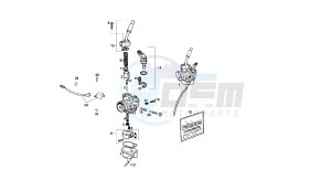 SENDA SM X TREM - 50 CC X TREM EU2 drawing CARBURETOR