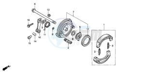 C90M drawing FRONT BRAKE PANEL