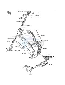 Z1000 ABS ZR1000EDFA FR XX (EU ME A(FRICA) drawing Frame