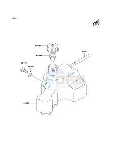 KFX50 KSF50-A3 EU drawing Oil Tank