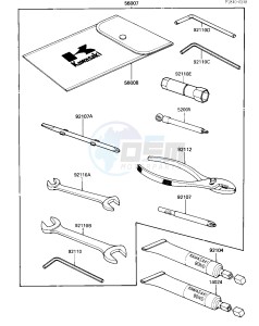 ZX 1000 A [NINJA 1000R] (A1-A2) [NINJA 1000R] drawing OWNER TOOLS