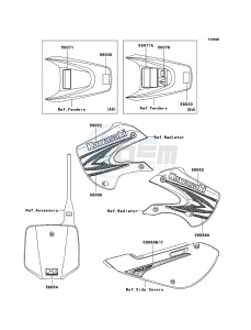 KX65 KX65A8F EU drawing Labels