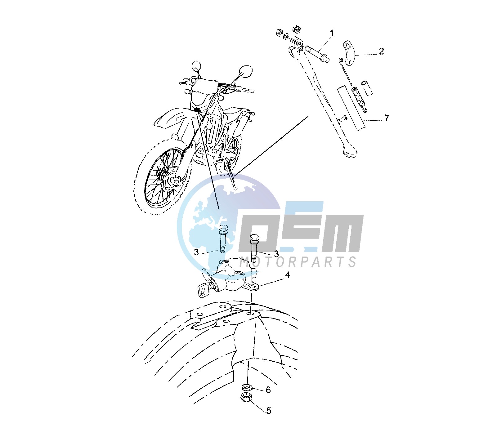 SIDE STAND EURO KIT