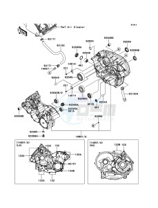 KVF750 4x4 KVF750LCF EU GB drawing Crankcase