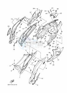 FZN250 (B8H4) drawing SIDE COVER