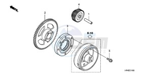 TRX420FEA Australia - (U / 4WD) drawing STARTING GEAR