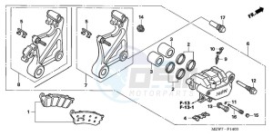 NT700VA Europe Direct - (ED) drawing REAR BRAKE CALIPER