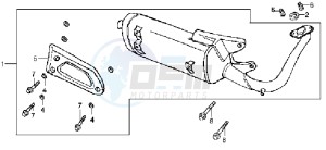 MEGALO 125 drawing EXHAUST