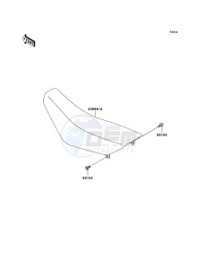 KX65 KX65A8F EU drawing Seat