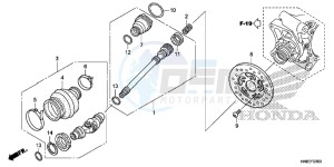 TRX680FAE TRX680 Europe Direct - (ED) drawing PROPELLER SHAFT