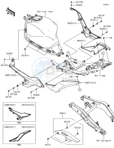 NINJA 650 EX650KJFA XX (EU ME A(FRICA) drawing Side Covers/Chain Cover