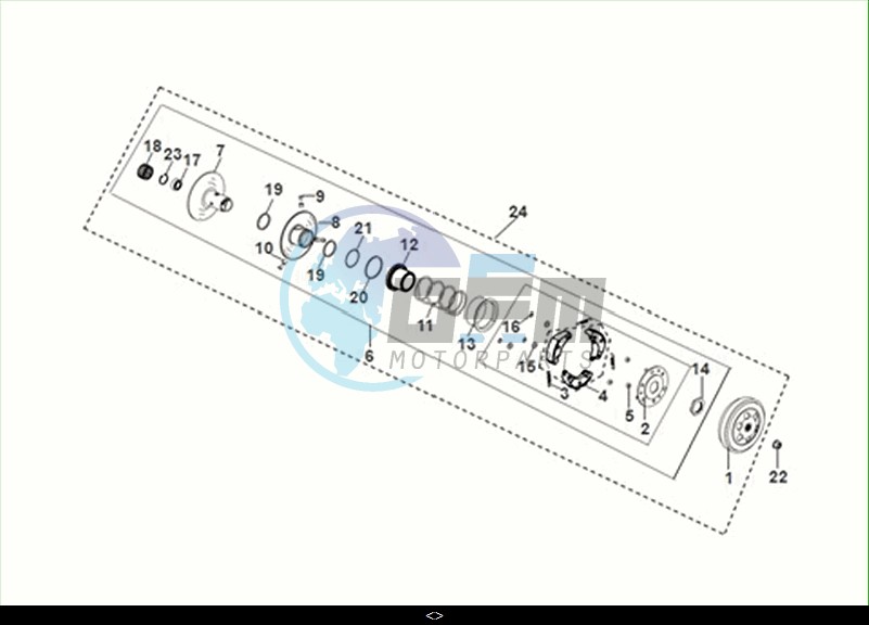 DRIVEN PULLEY ASSY