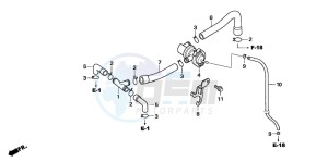 CBF600S drawing AIR INJECTION CONTROL VALVE(1)