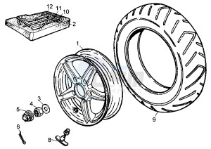 Hexagon LX-LXT 125-180 drawing Rear Wheel