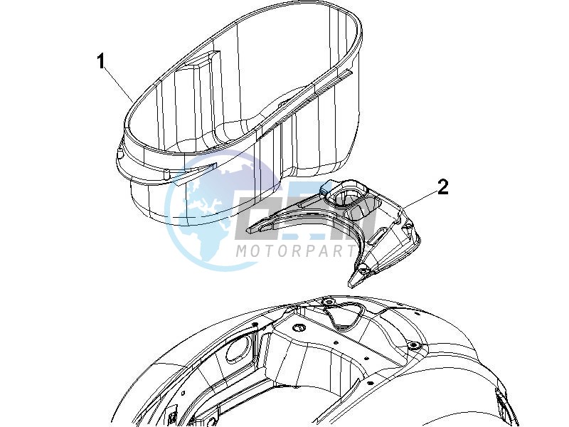 Helmet housing - Undersaddle